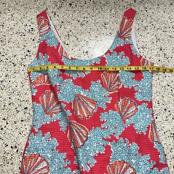 Lilly Pulitzer Thompson tassel dress pink blue watermelon 12 shell - Picture 6 of 9